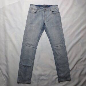CARBON mens JEANS blue PANTS skinny FLEX zipper SIZE 29X29